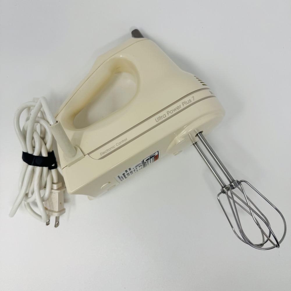 KitchenAid Ultra Power Plus 7 Hand Mixer Cream Electronic Control 7 Speed